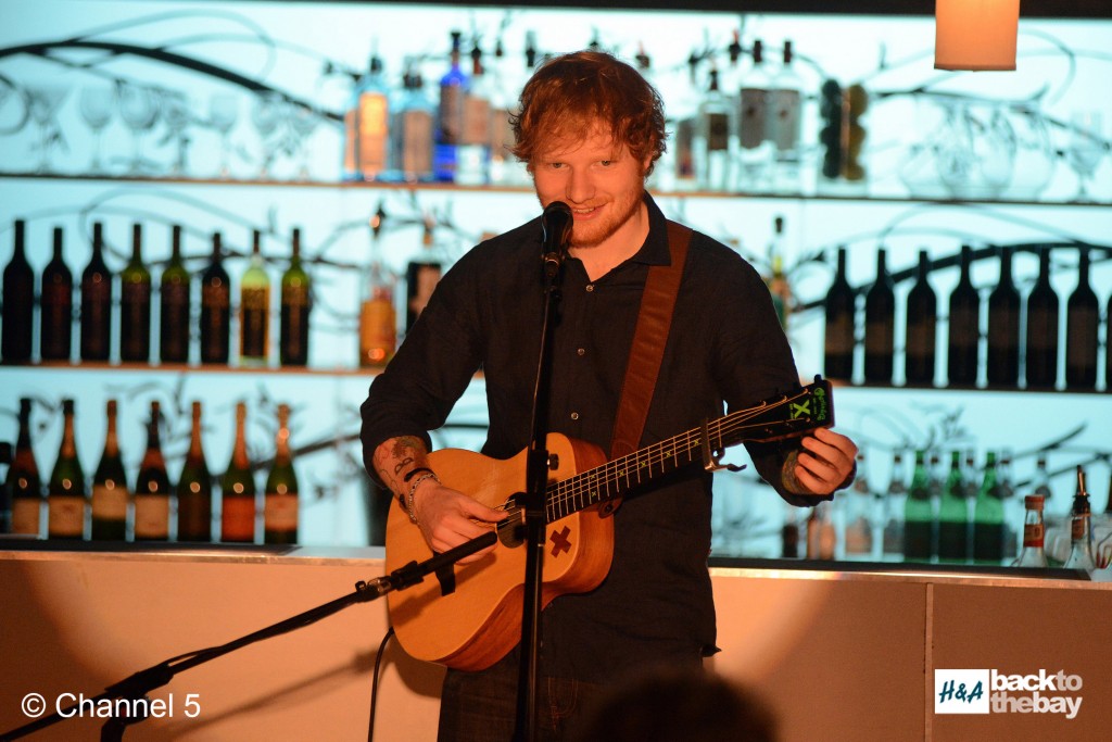 Ed Sheeran performs in Angelo's in Home and Away