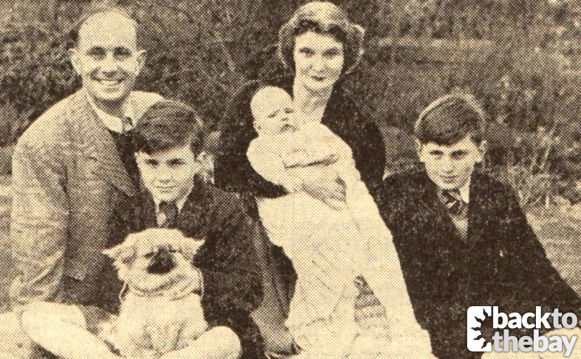 Peter in 1952 with his wife Margery, daughter Julia and stepsons Michael (left) and Christopher (right) ©D.C. Thomson & Co. Ltd. Image created courtesy of The British Library Board.