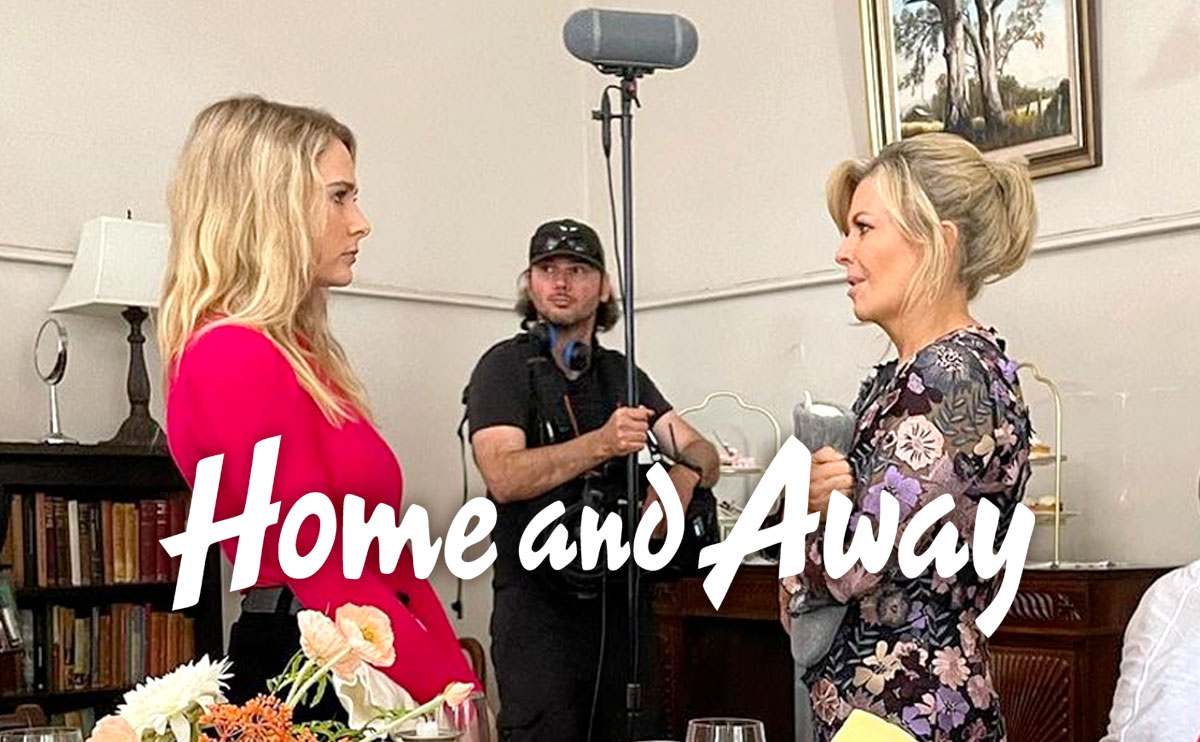 Home and Away cast take us backstage at dramatic Heather shoot