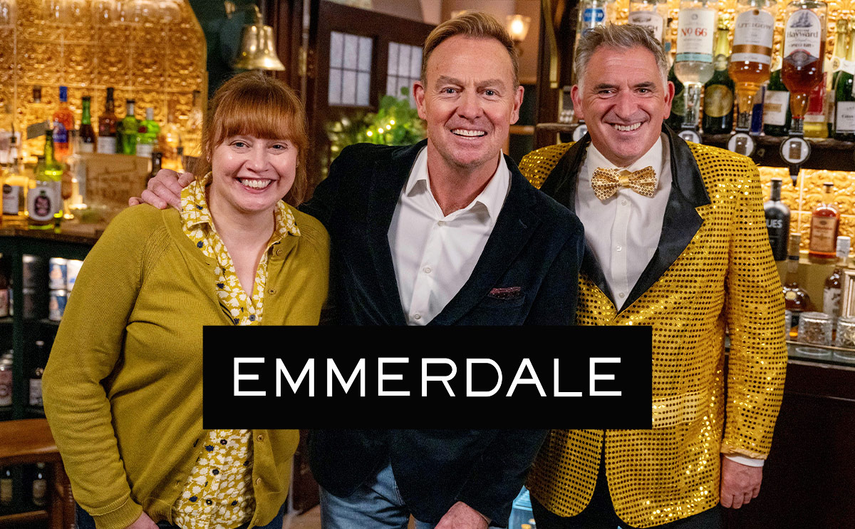 Emmerdale releases first pictures of Jason Donovan's cameo appearance